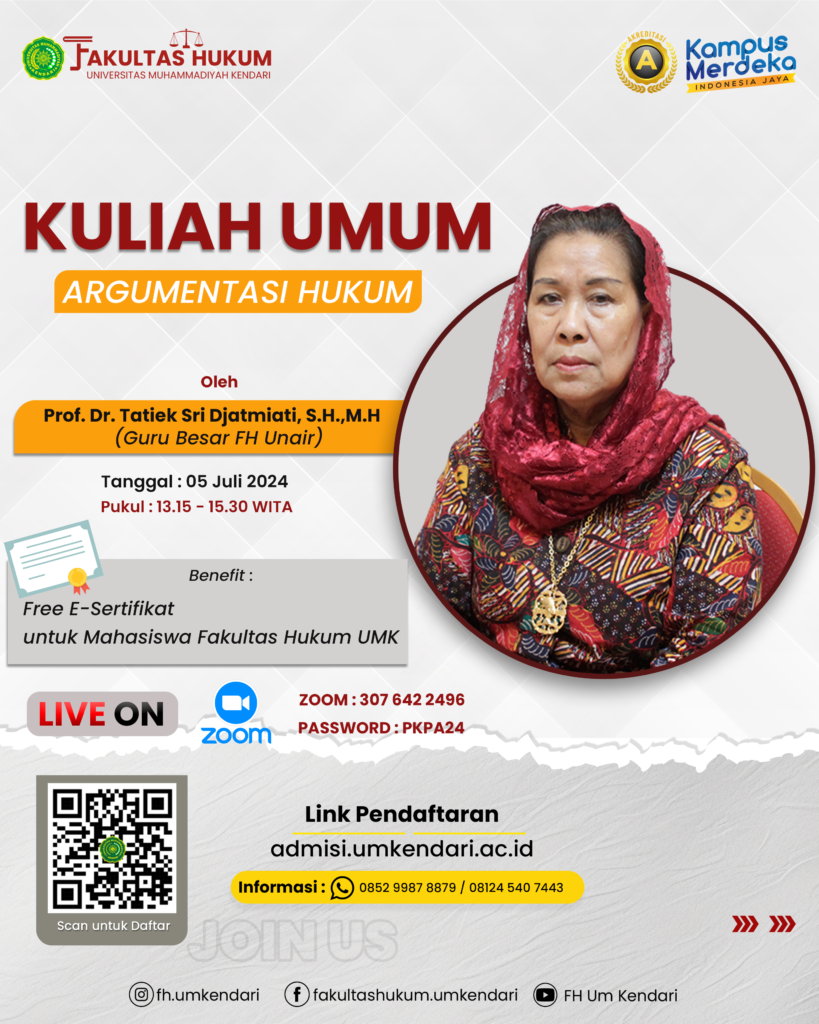 Kuliah Umum Argumentasi Hukum